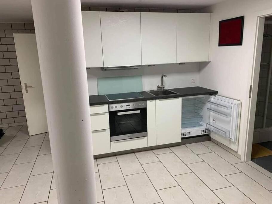 Basel - 5 Mins Away - Modern Basement Studio With Kitchen 35M2 In ムッテンツ エクステリア 写真