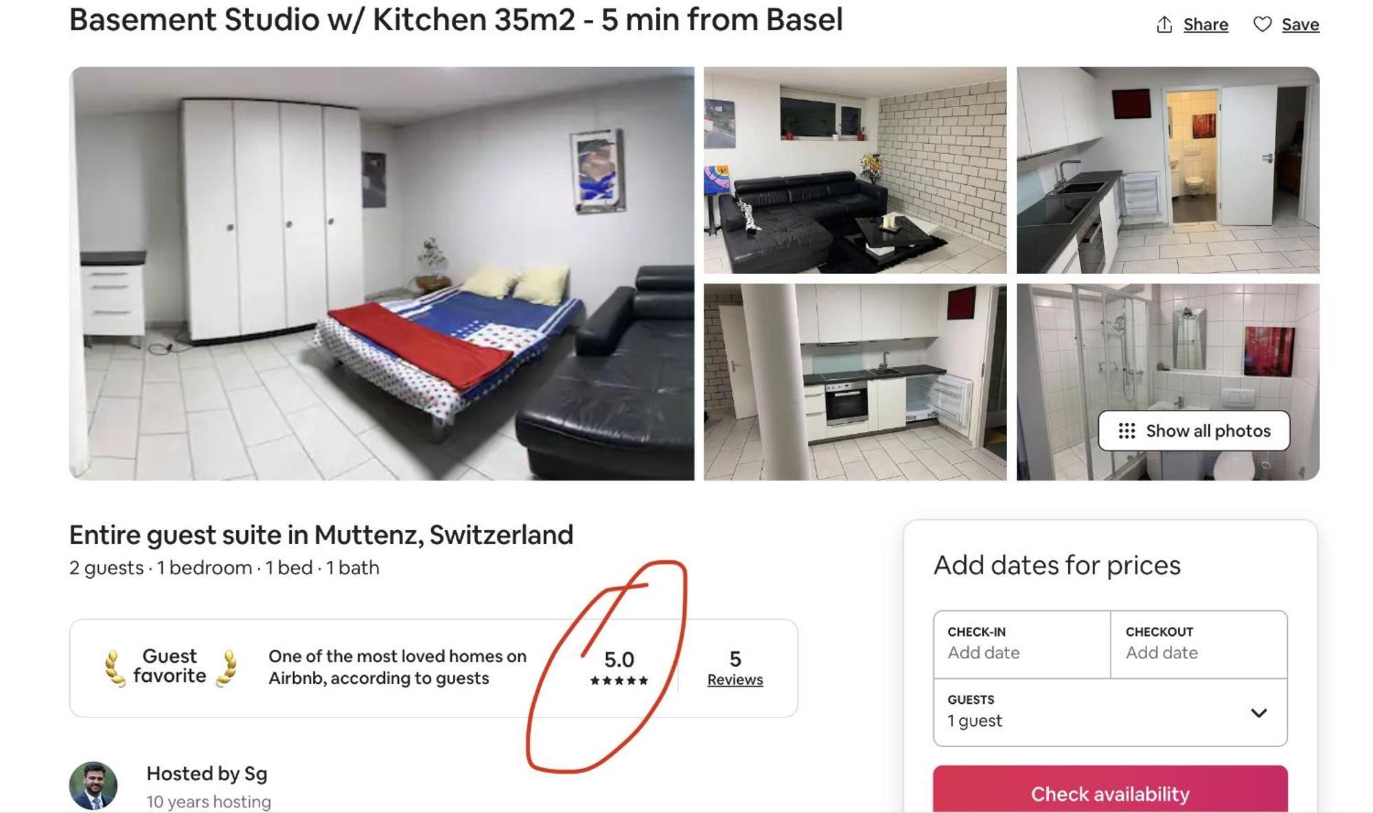 Basel - 5 Mins Away - Modern Basement Studio With Kitchen 35M2 In ムッテンツ エクステリア 写真